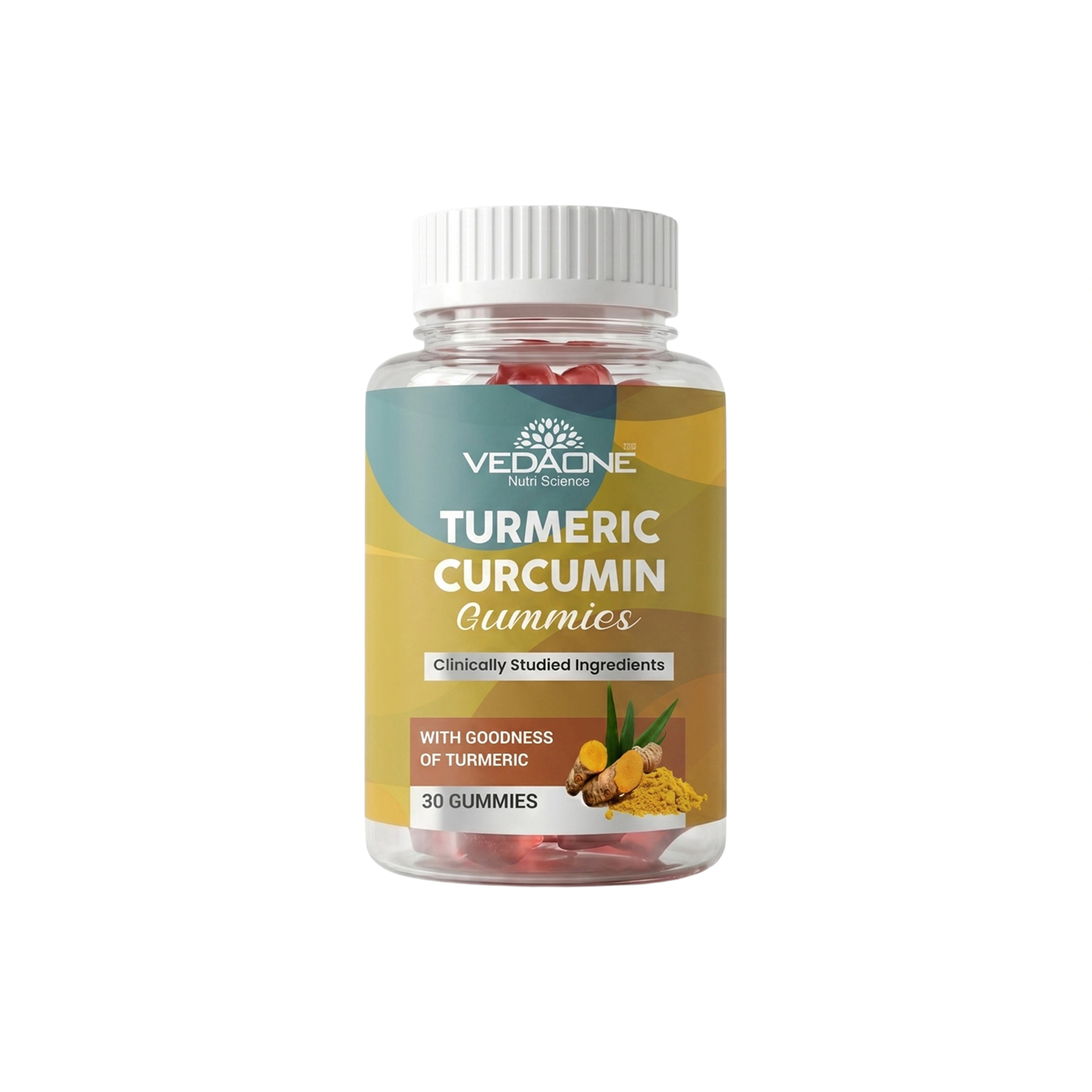 Vedaone Turmeric Curcumin Gummies – 30 Gummies | Joint Support, Antioxidant & Daily Wellness