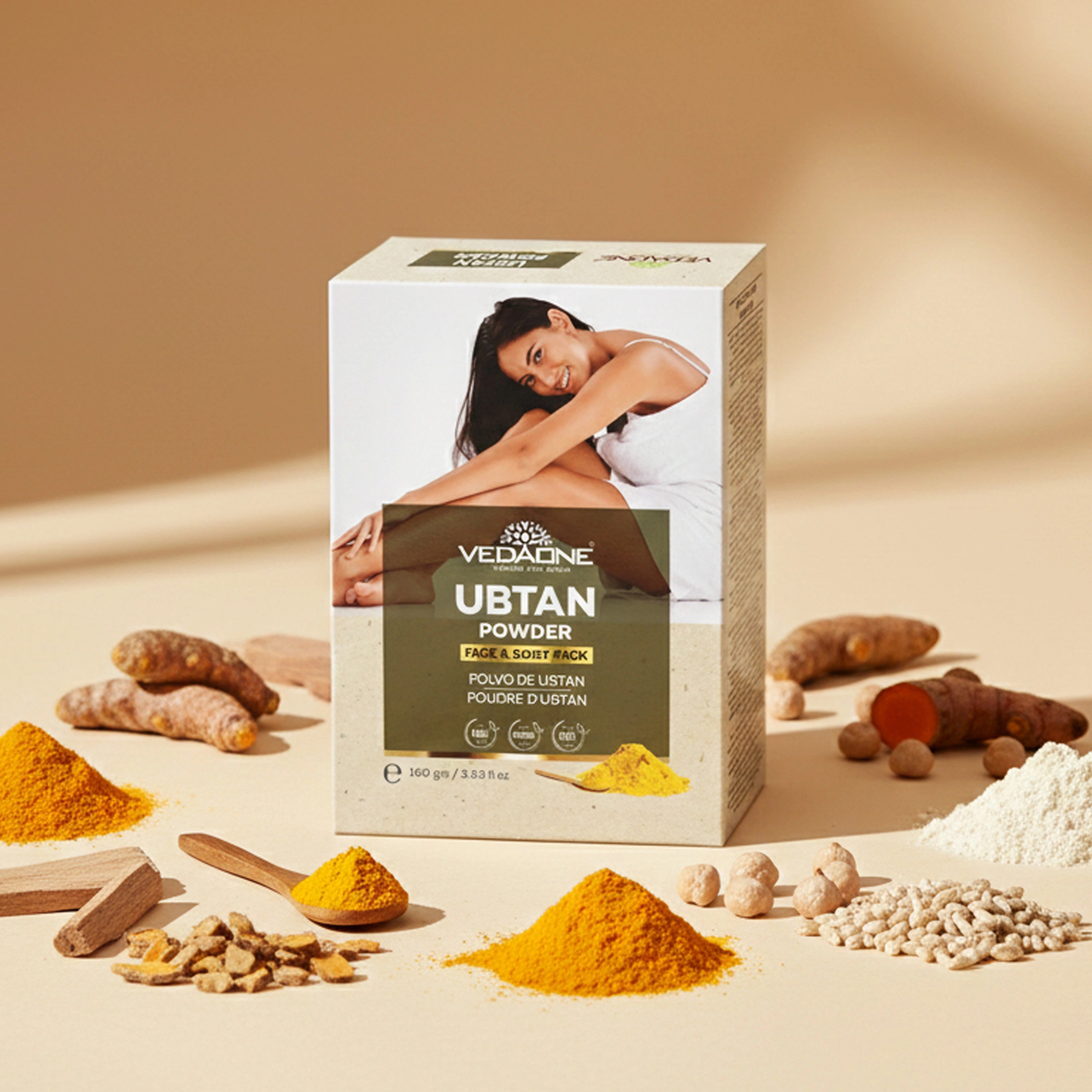 Vedaone Ubtan Powder Face & Body Pack – 100 g | Traditional Glow & Skin Cleansing Care