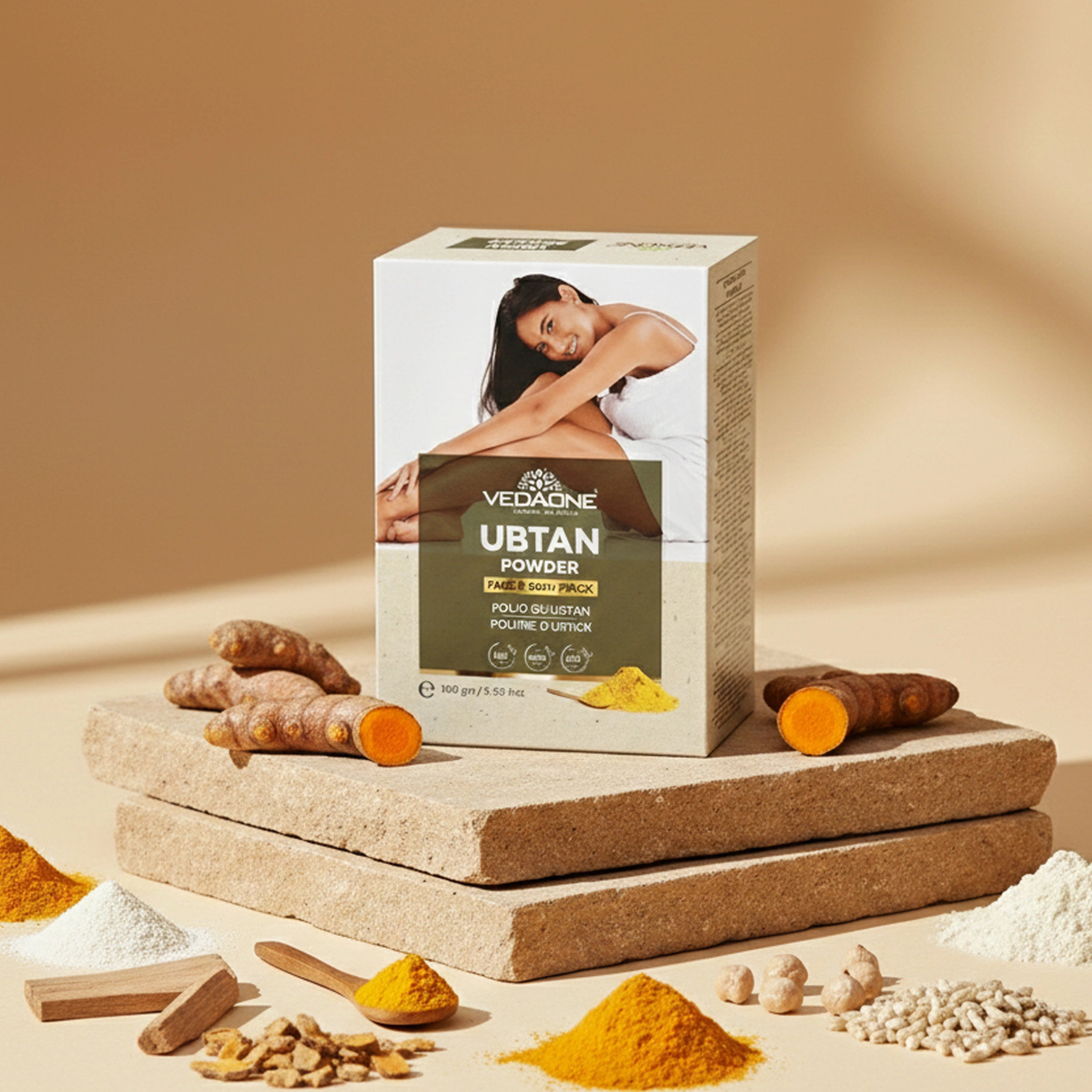Vedaone Ubtan Powder Face & Body Pack – 100 g | Traditional Glow & Skin Cleansing Care