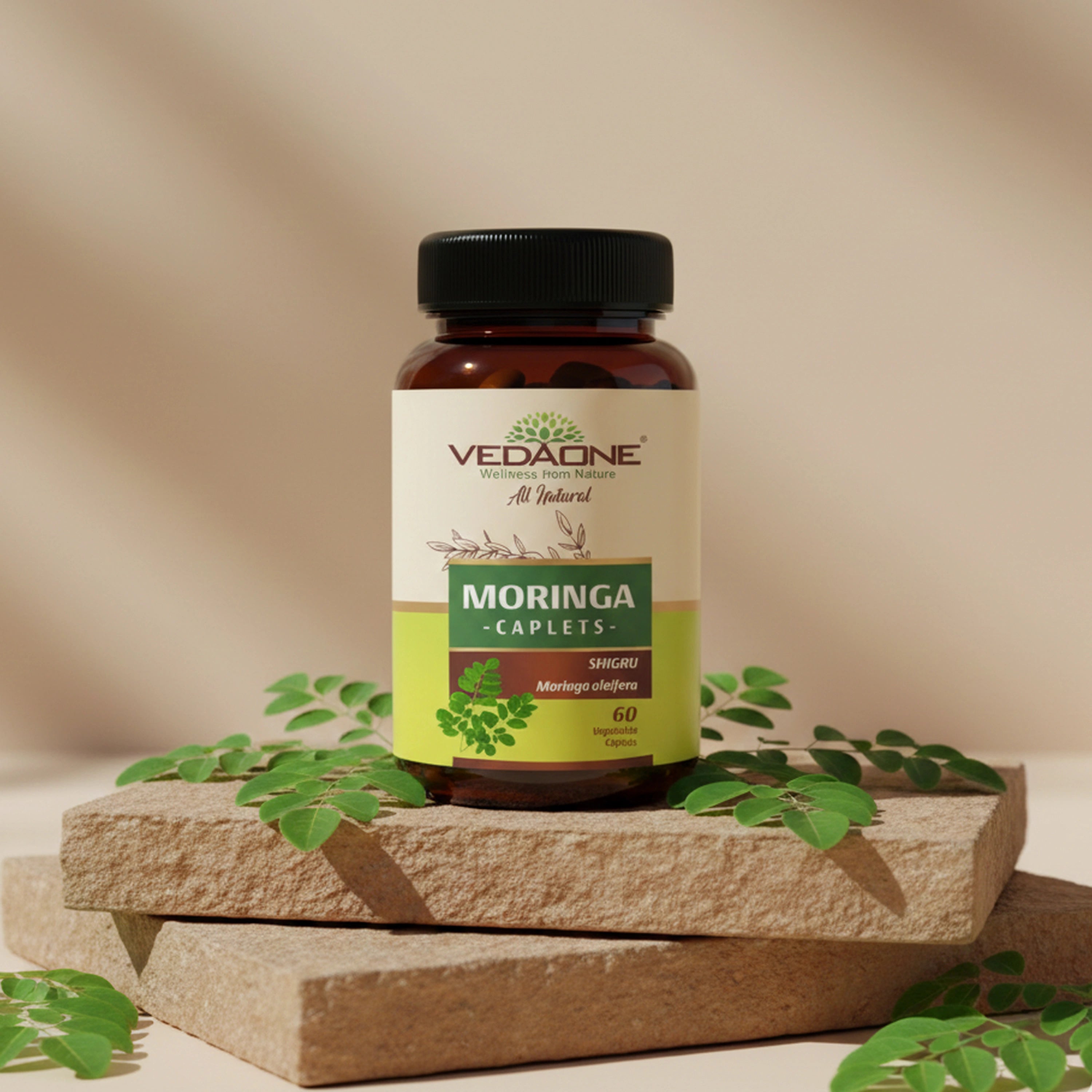 Vedaone Moringa Caplets – 60 Caplets | Plant-Based Daily Nutrition & Wellness Support