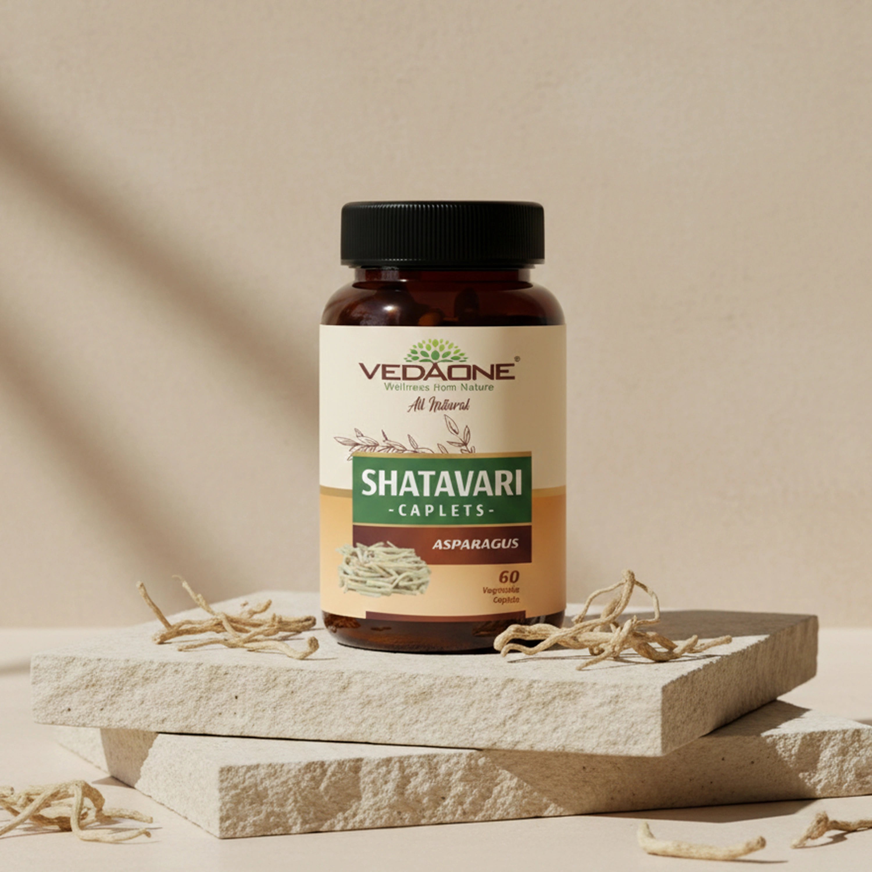Vedaone Shatavari Caplets – 60 Caplets | Herbal Wellness & Daily Balance Support