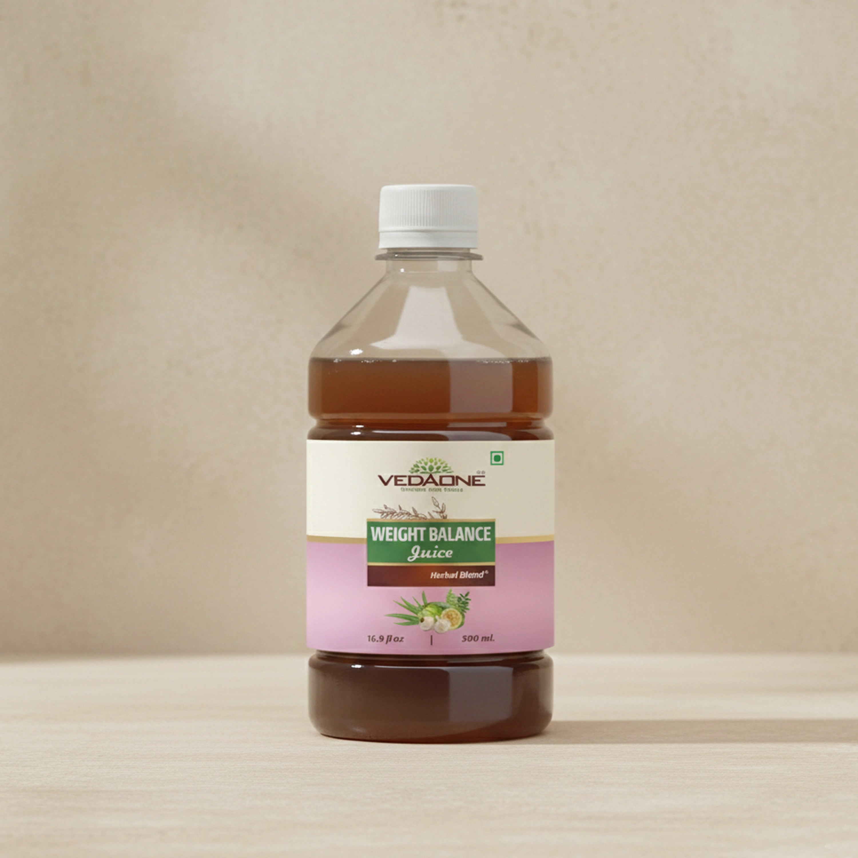 Vedaone Weight Balance Juice 500ml | Herbal Wellness Blend with Aloe Vera, Green Tea, Guggulu & Garcinia