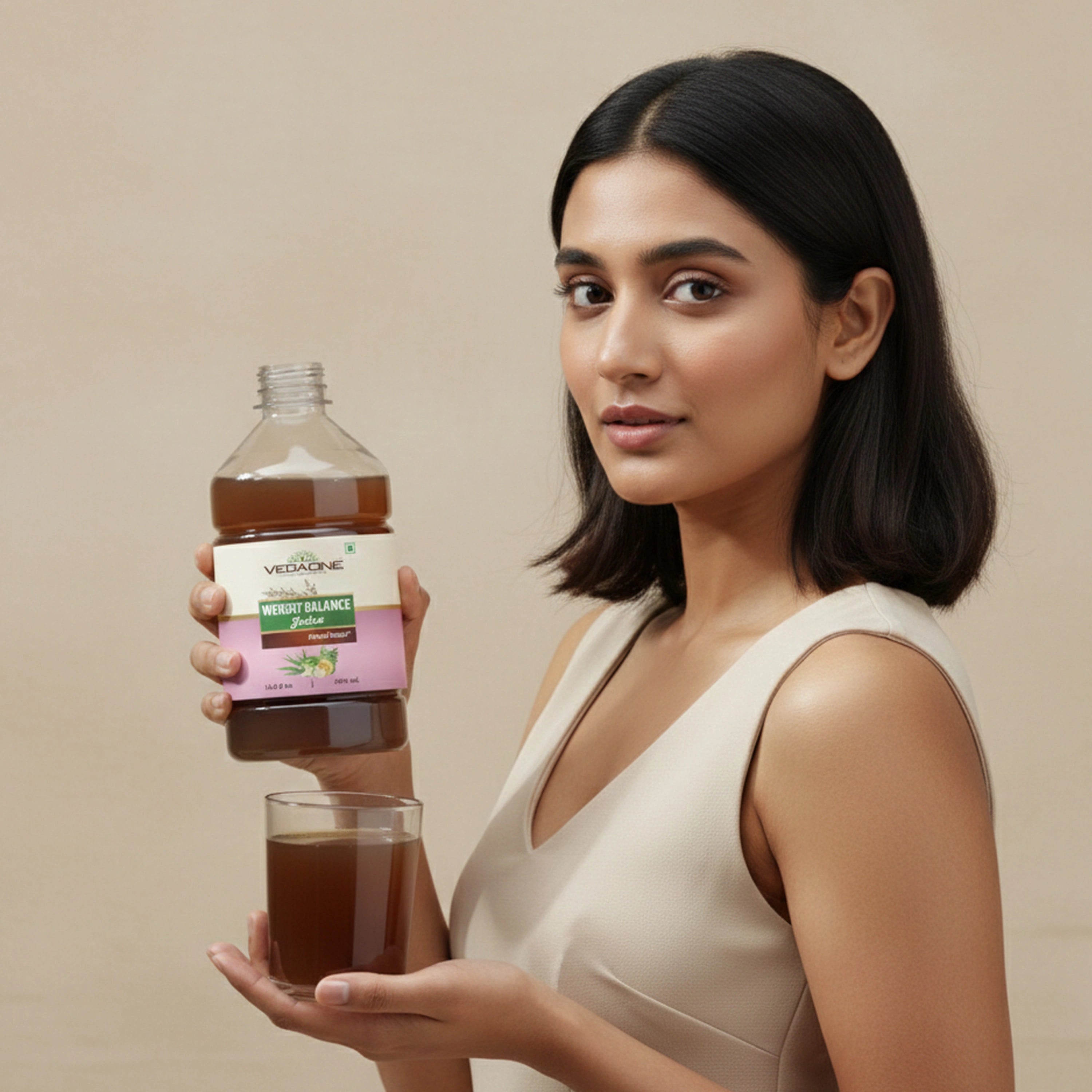 Vedaone Weight Balance Juice 500ml | Herbal Wellness Blend with Aloe Vera, Green Tea, Guggulu & Garcinia